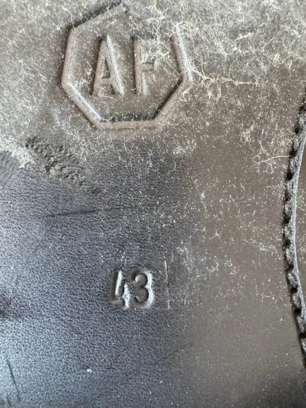 Ankari & Floruss Black Leather Shoes in Size 43